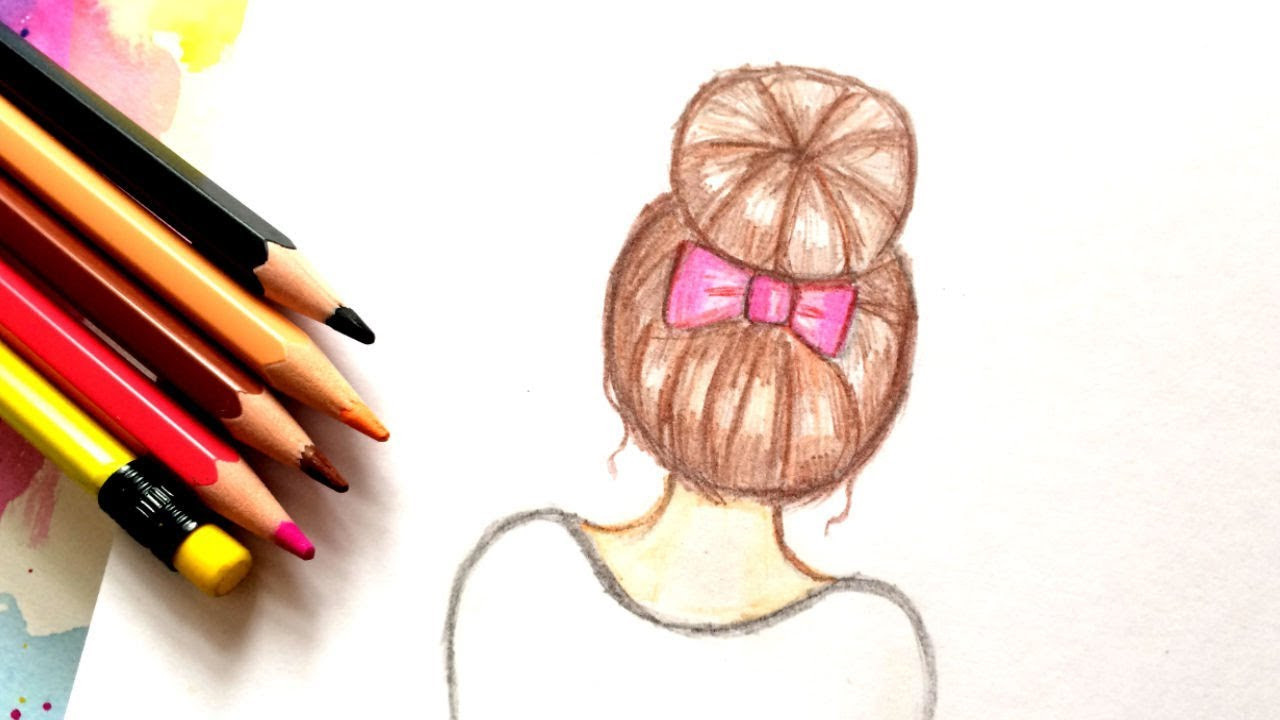 Красивые рисунки карандашом для срисовки девочки поэтапно