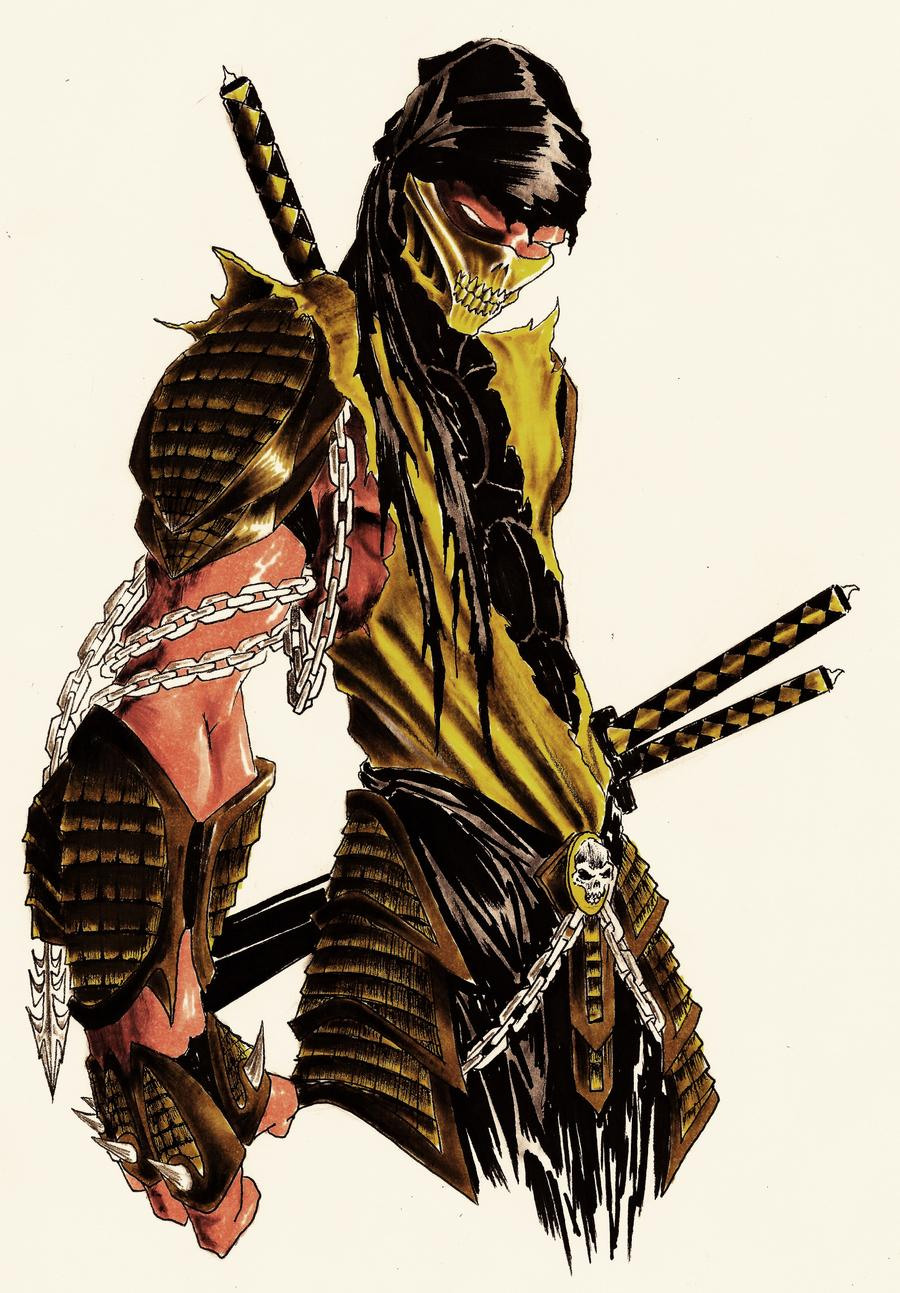 Скорпион Mortal Kombat аниме