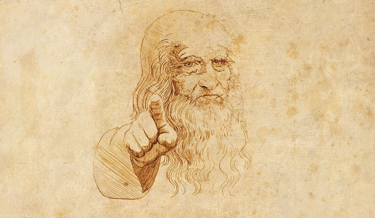 Леонардо да Винчи надпись