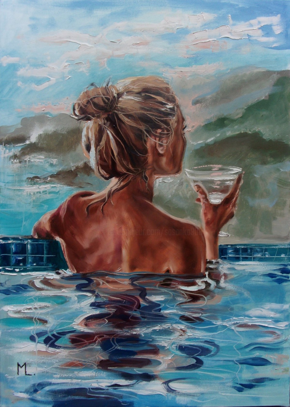 Моника Луньяк картины у моря