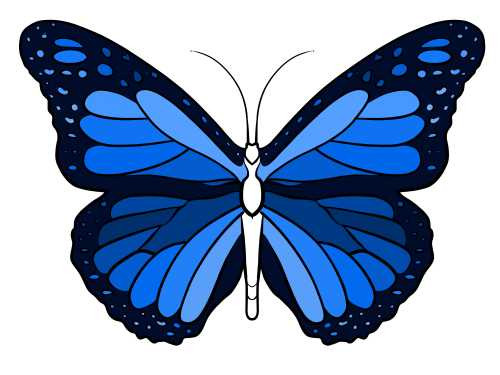 Стилизованная бабочка рисунок