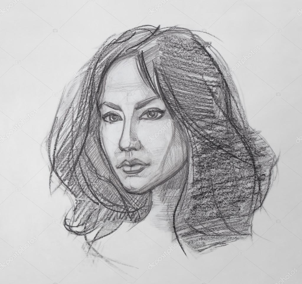 Портрет 2020 женщины карандашом