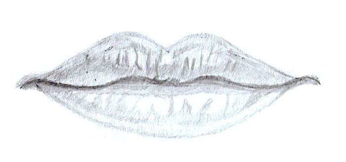 Губы фото без помады женские пухлые для раскрашивания с зубами