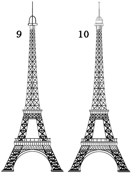 Как рисовать эйфелеву башню