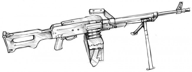 Как нарисовать военное оружие