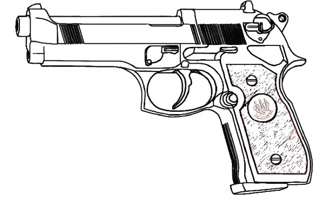 Пистолет из стендов 2 рисунок
