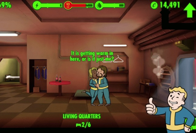 Как удалить комнату в fallout shelter