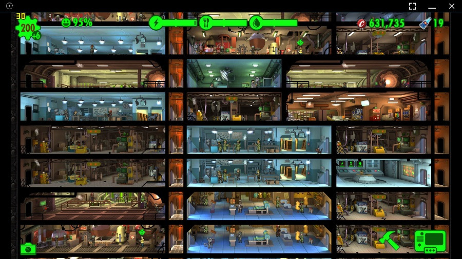 Почему не строится оружейная мастерская в fallout shelter