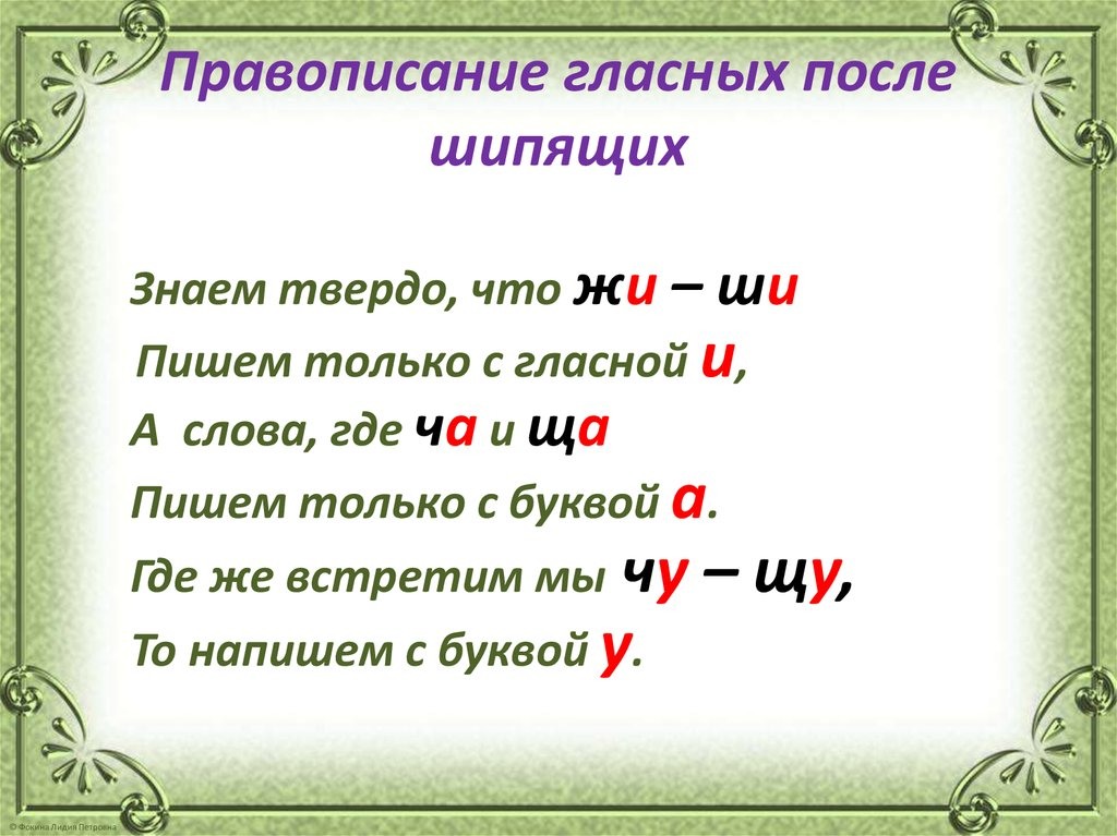 Картинки правила по русскому языку начальная школа