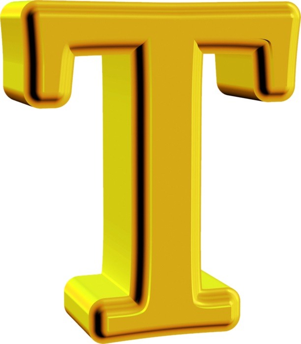 Золотые буквы с юбилеем на прозрачном фоне