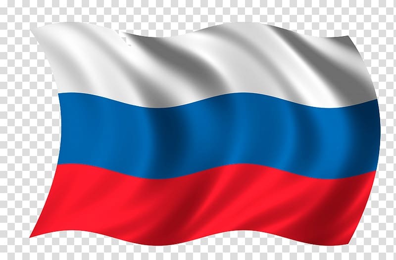 Российский флаг на белом фоне