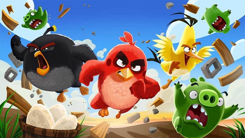 Открытка Angry birds