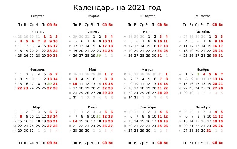 Создать календарь на 2021 год с фото онлайн бесплатно по месяцам