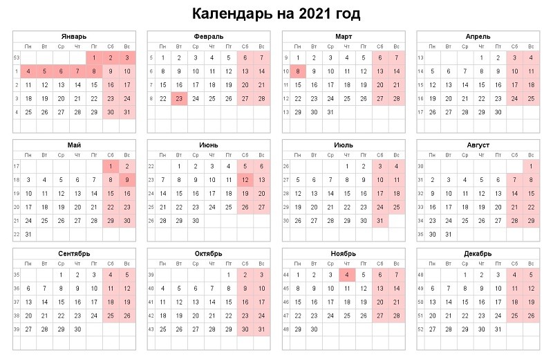 Календарь 2021 - красивые картинки (40 фото) • Прикольные ...