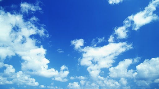 Небо голубое фото красивые