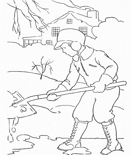 Как нарисовать мужика с лопатой