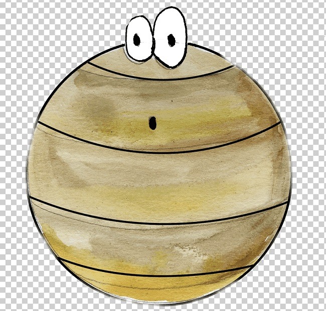 Юпитер рисунок карандашом