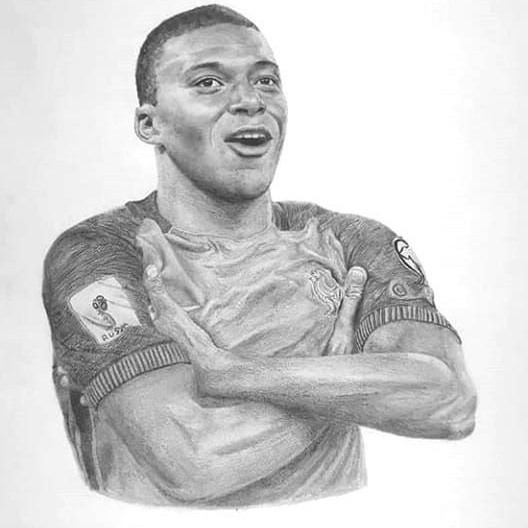 Как нарисовать mbappe