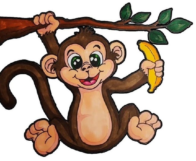 Детский рисунок обезьянки 64 фото
