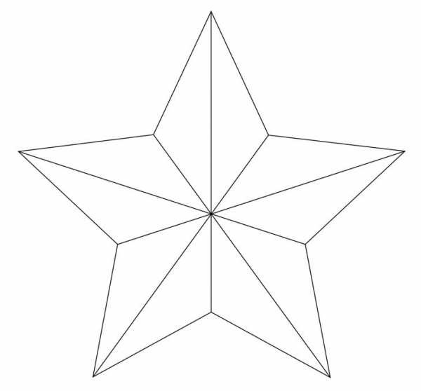 Звезда из круга нарисовать
