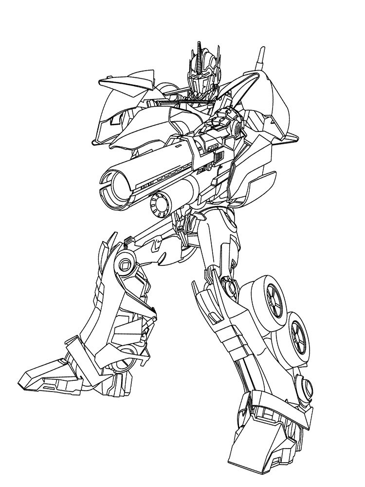 Картинка раскраска роботы трансформеры