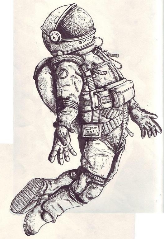Рисунки леонова космонавта