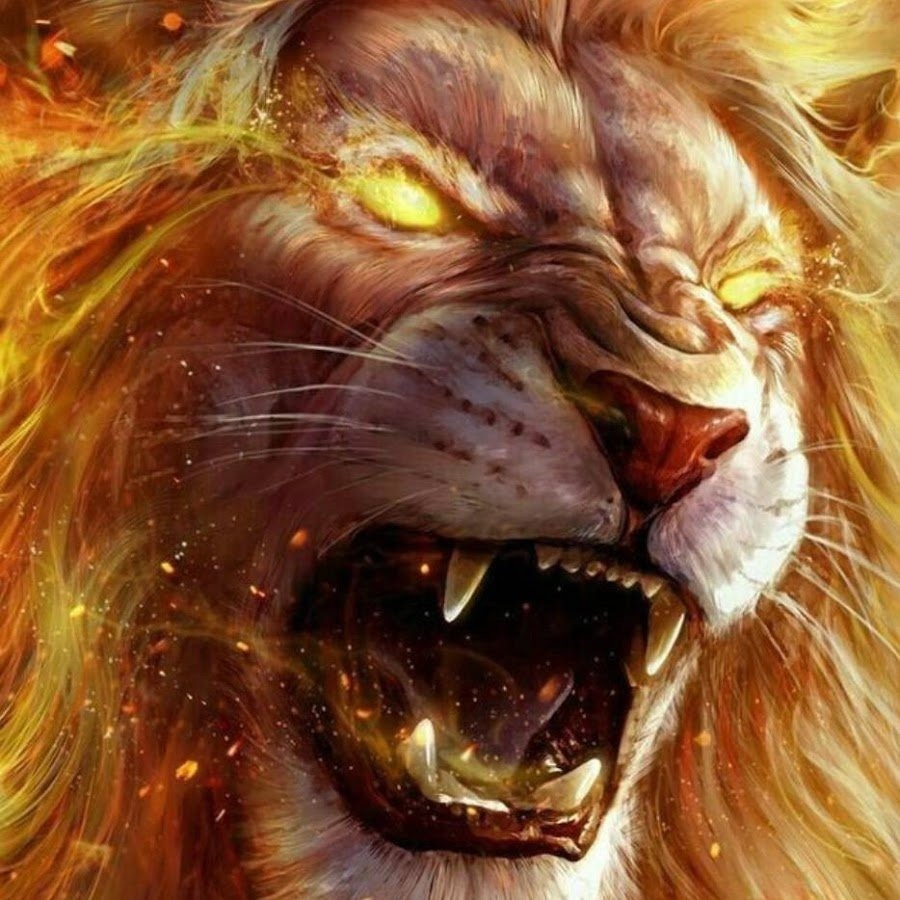 Лев в ярости
