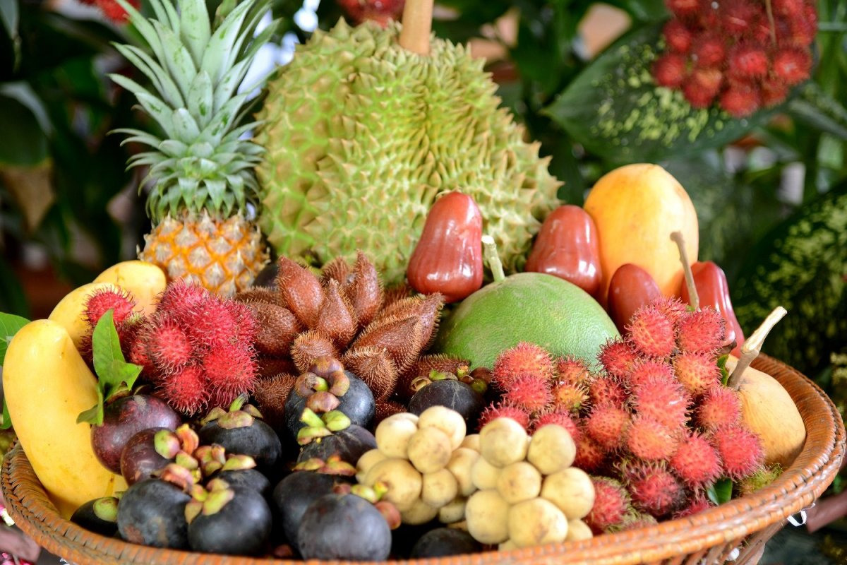 Экзотические фрукты Тайланда папайя