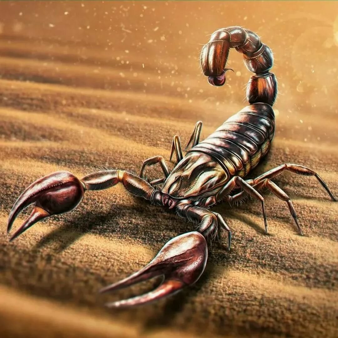 скорпион 3д картинки