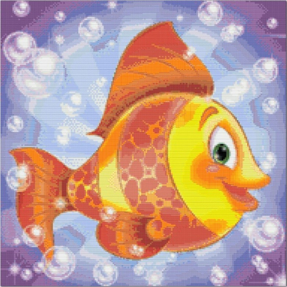 Красивая Золотая рыбка рисунок