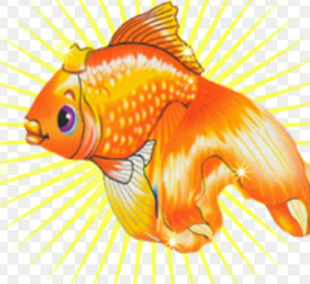 Картинка золотая рыбка эмблема