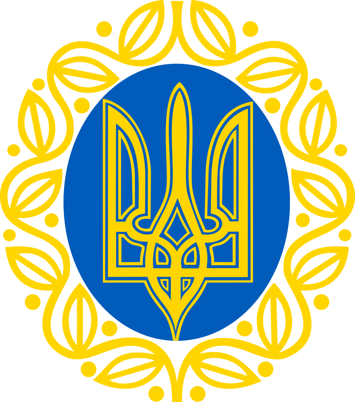 Герб украины рисунок