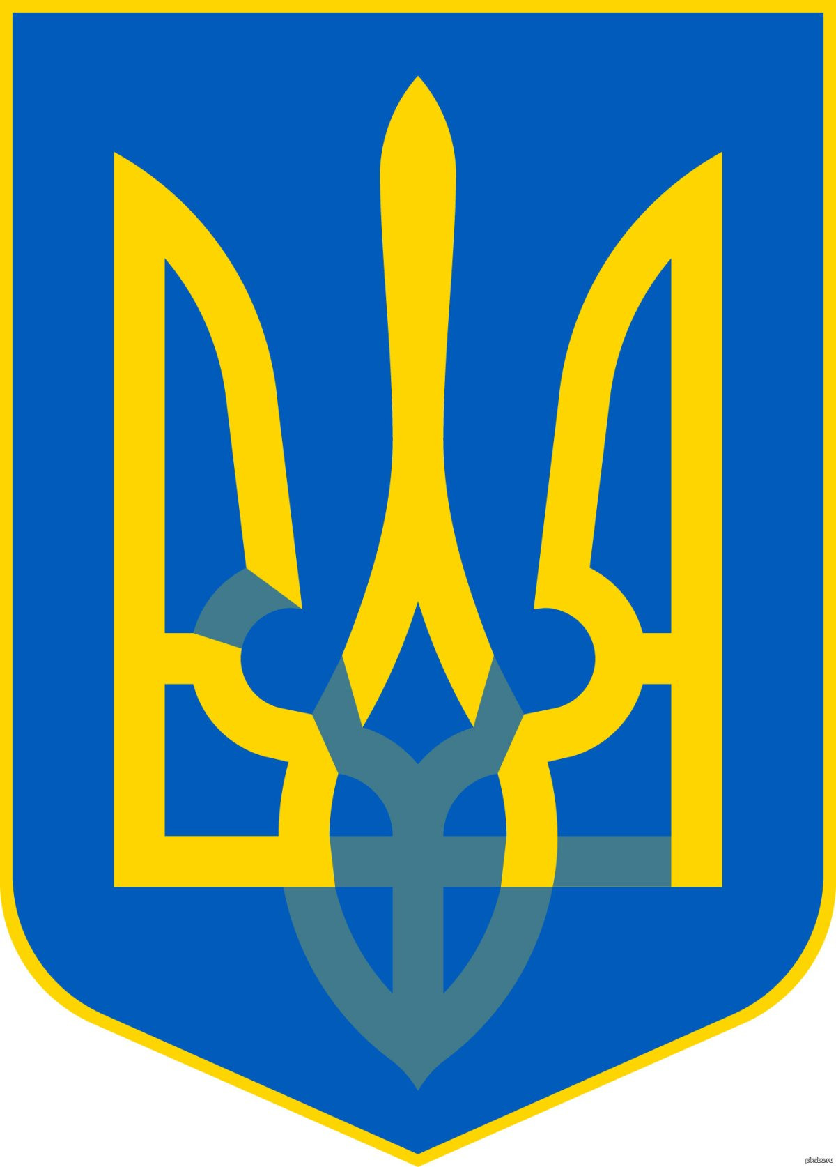 Герб украины рисунок