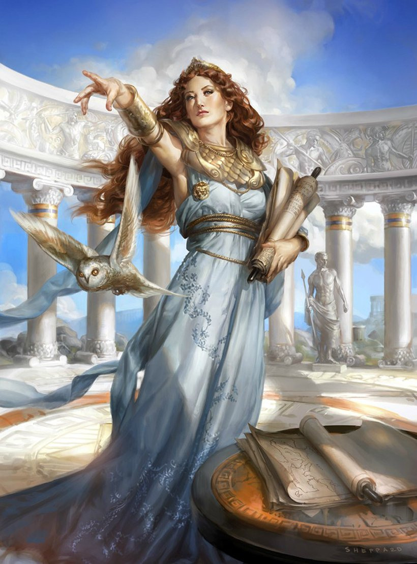 Богиня Олимпа Афина