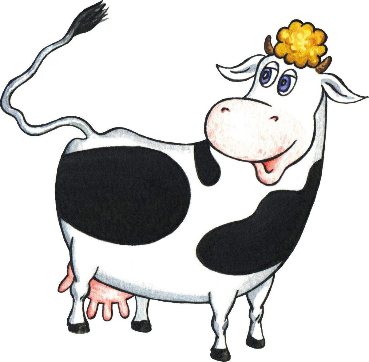 Корова мультяшная