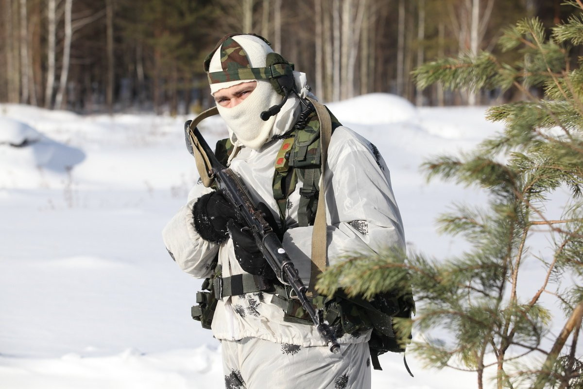 Русский солдат зимой