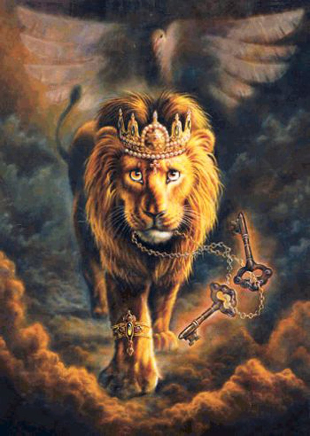 Лев с короной картина