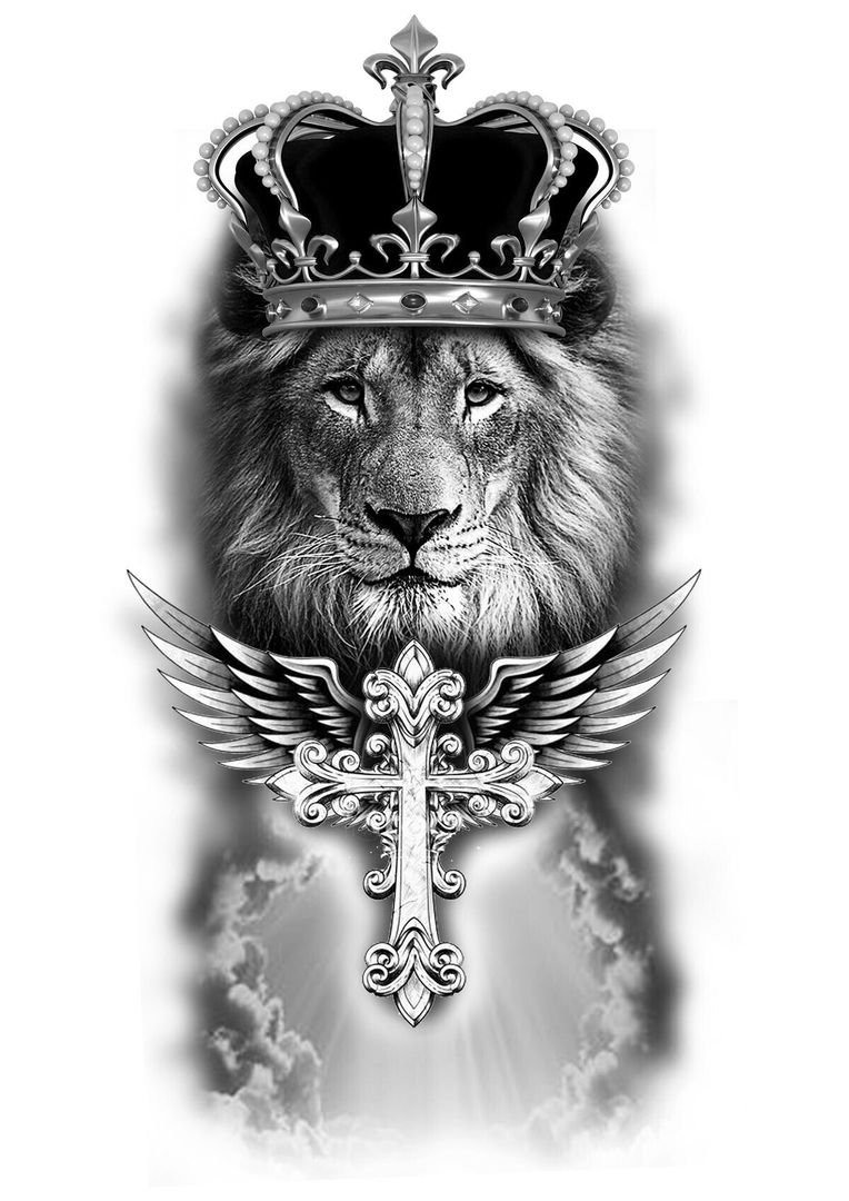 Лев с короной и крестом