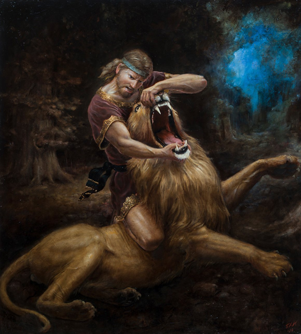 12 Подвигов Геракла удушение Немейского Льва