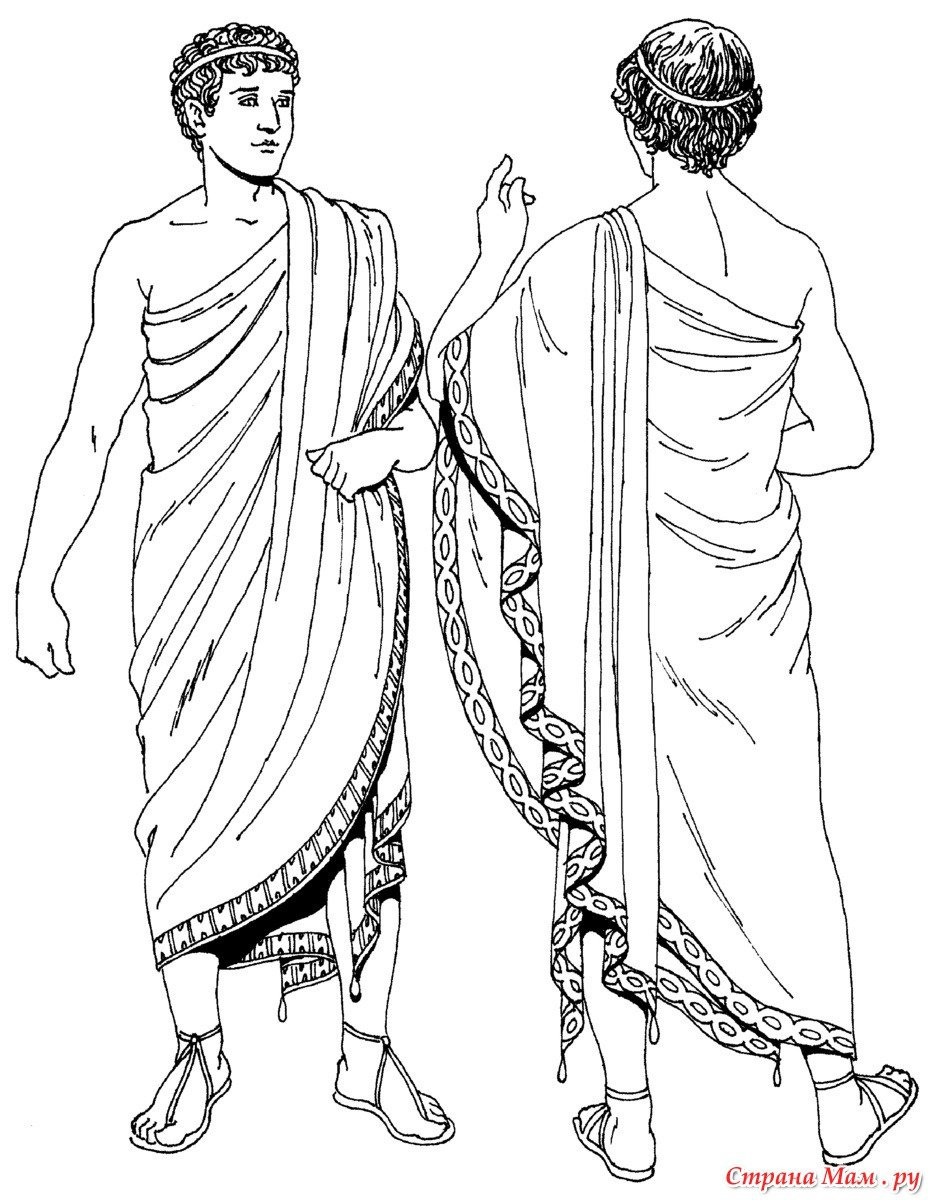 Одежда греков в древности