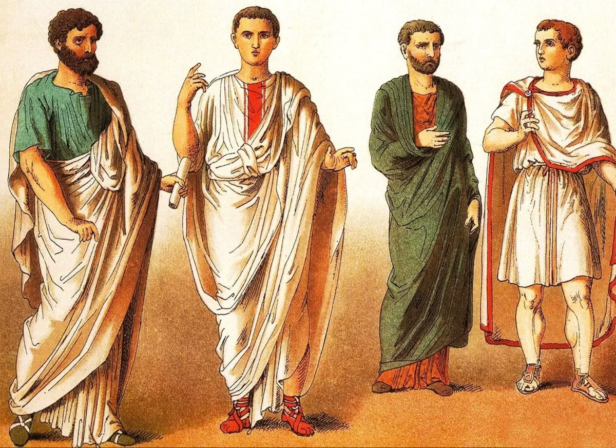 Тога мужская в древнем Риме
