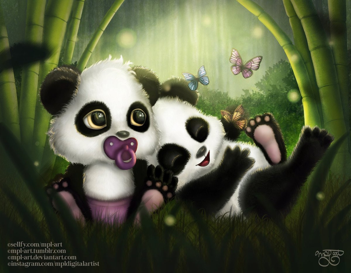 Панда фото картинки мультяшные