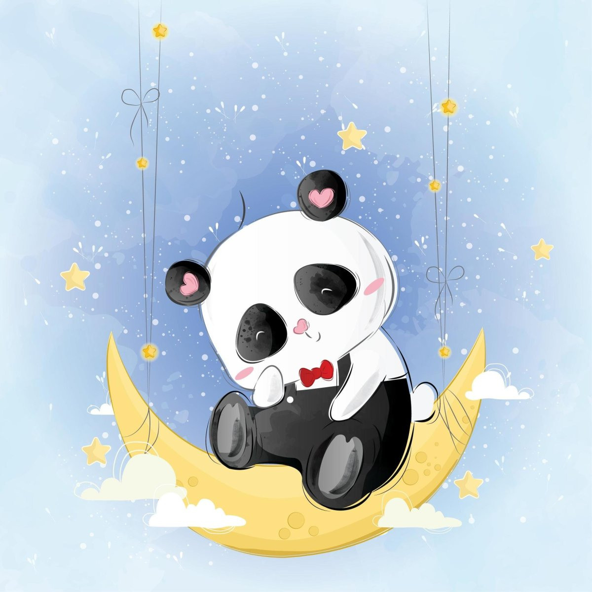 Картинки панды милые мультяшные