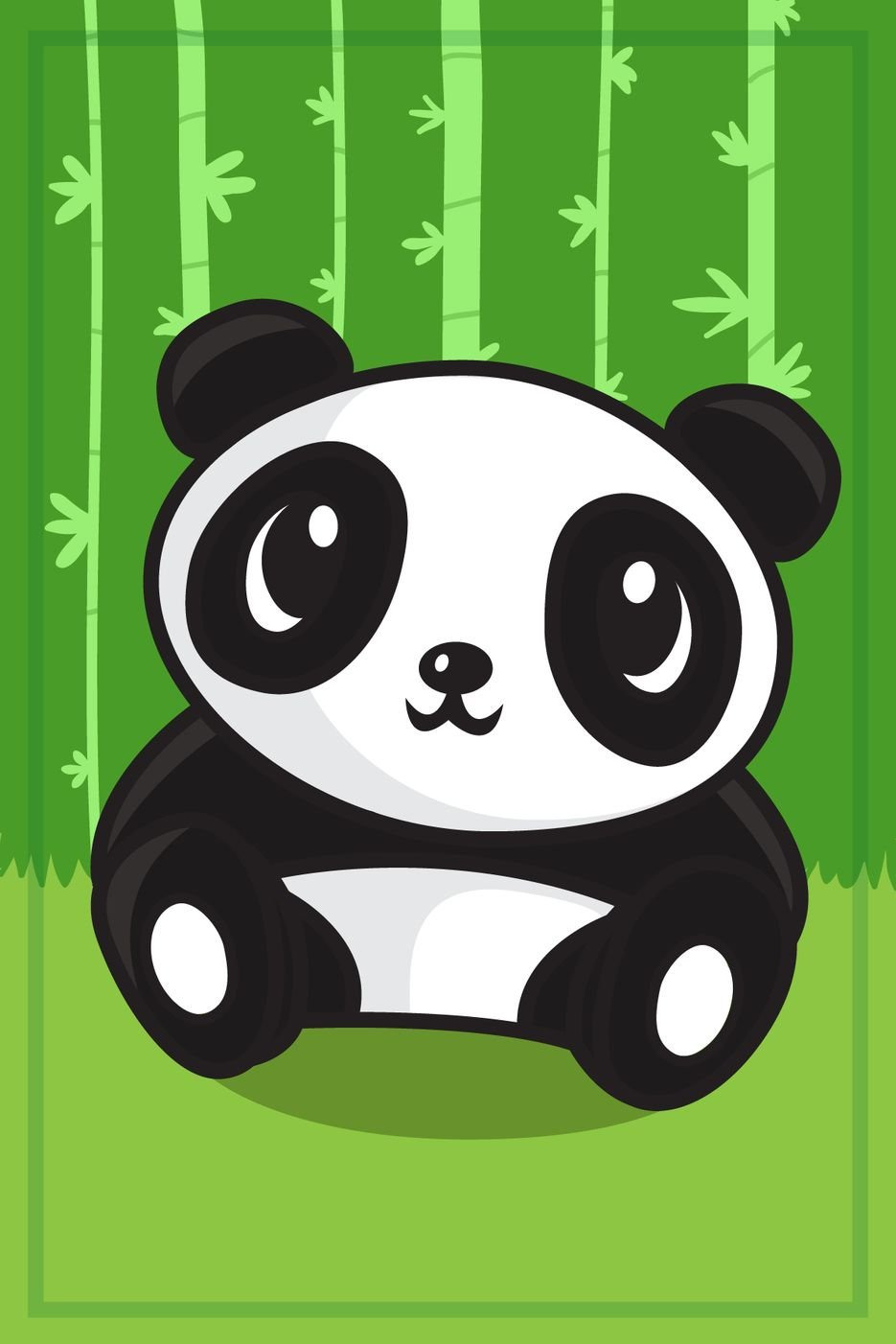 Покажи нарисованную панду
