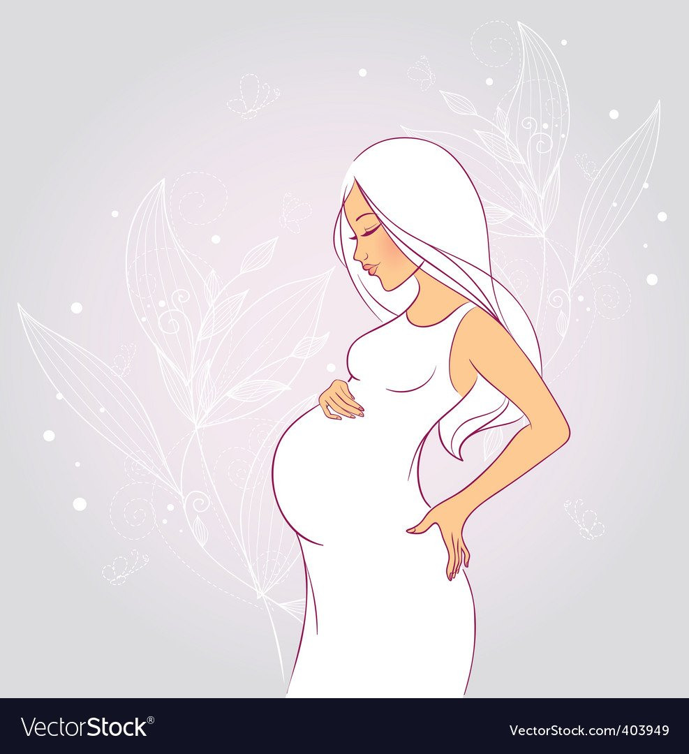 Рисунок беременной женщины