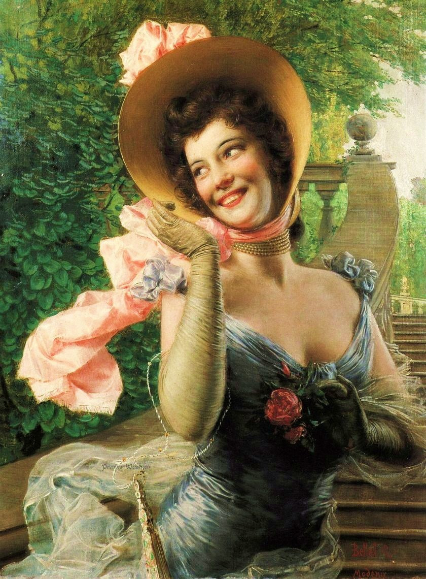 Итальянский художник Gaetano Bellei (1857 - 1922