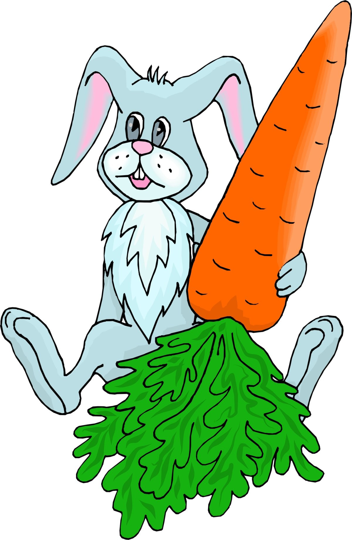 Зайчонок с морковкой