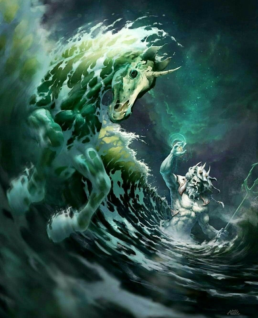 нептун бог морей