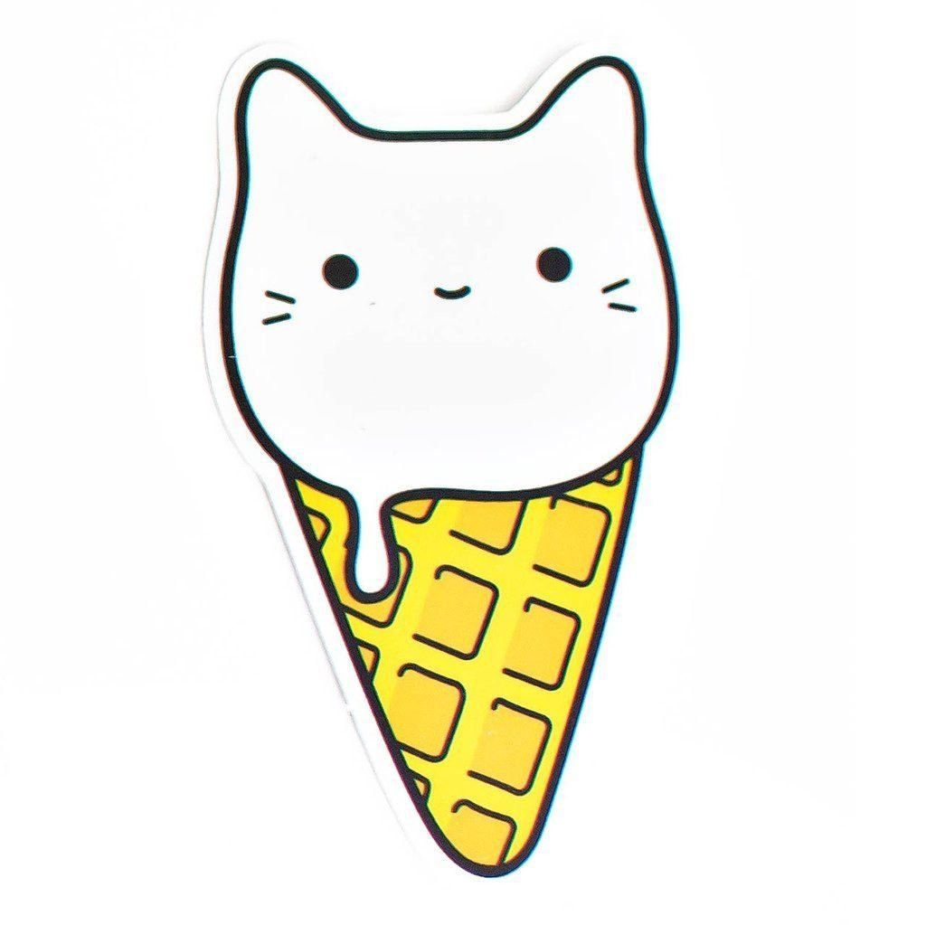 Арт котиков мороженое