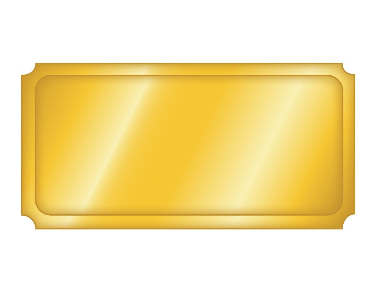 Табличка для надписи золото